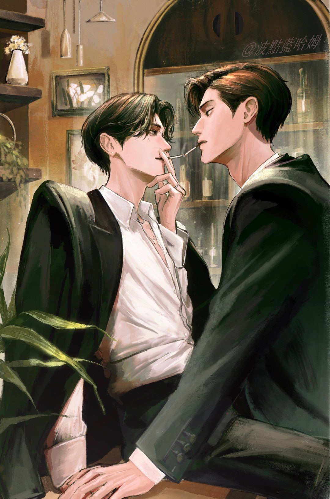 Anh đưa cho tôi một điếu Lan Châu